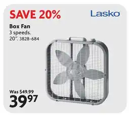 Home Hardware Box Fan offer
