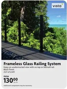 Home Hardware Frameless Glass Railing System offer