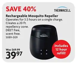 Home Hardware Rechargeable Mosquito Repeller offer