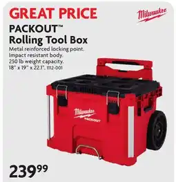Home Hardware PACKOUT Rolling Tool Box offer