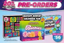 Showcase Squishie Advent Calendars Fun offer