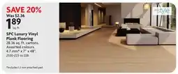 Home Hardware SPC Luxury Vinyl Plank Flooring offer