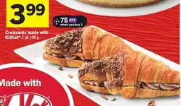 Foodland Croissants made with KitKat offer