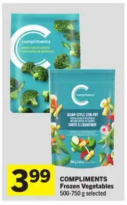 Foodland COMPLIMENTS Frozen Vegetables offer