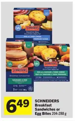 Foodland Breakfast Sandwiches or Egg Bites offer