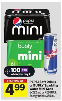 Foodland Soft Drinks or Sparkling Water Mini Cans offer