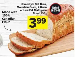 Foodland Homestyle Oat Bran, Mountain Grain, 7 Grain or Low Fat Multigrain Bread offer
