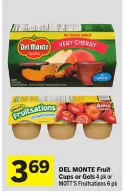 Foodland Fruit Cups or Gels offer
