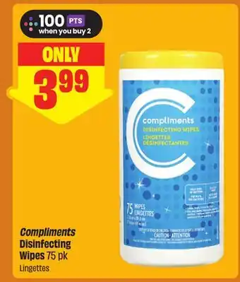 FreshCo Compliments Disinfecting Wipes offer
