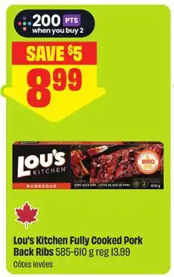 FreshCo Lou's Kitchen Fully Cooked Pork Back Ribs offer