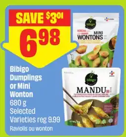 FreshCo Bibigo Dumplings or Mini Wonton 680 g Selected Varieties - dragon boat offer