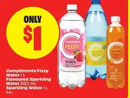 FreshCo Compliments Fizzy Water 1 L Flavoured Sparkling Water 503 mL Sparkling Water offer