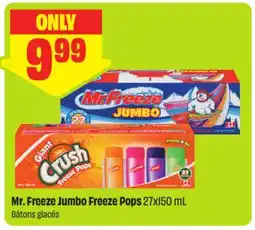 FreshCo Mr. Freeze Jumbo Freeze Pops offer