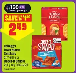 FreshCo Kellogg's Town House Crackers 247-391 g or Cheez-It Snap'd 213 g offer