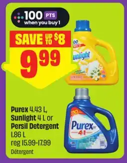 FreshCo Purex 4.43 L Sunlight 4 L Or Persil Detergent 1.86 L offer