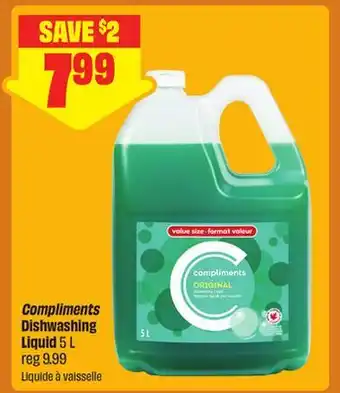 FreshCo Compliments Dishwashing Liquid offer