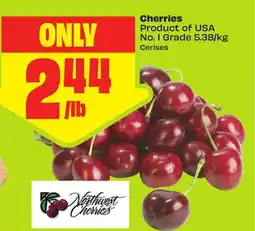 FreshCo Cherries Product of USA No. 1 Grade 5.38/kg offer
