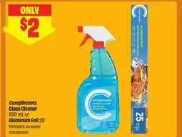 FreshCo Compliments Glass Cleaner 950 mL or Aluminum Foil 25¢ offer