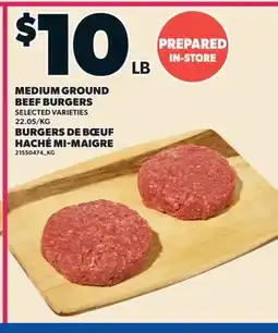 Valu-mart BURGERS DE BŒUF HACHÉ MI-MAIGRE offer