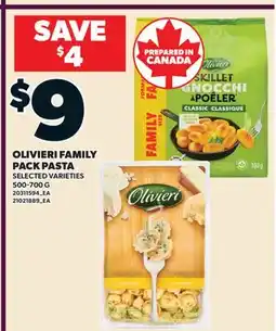 Valu-mart OLIVIERI FAMILY PACK PASTA offer
