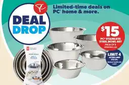 Valu-mart PC BUSINESS STEEL BOWL SET, PACK OF 5 offer
