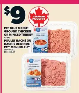 Valu-mart POULET HACHÉ OU HACHIS DE DINDE PC MENU BLEU offer