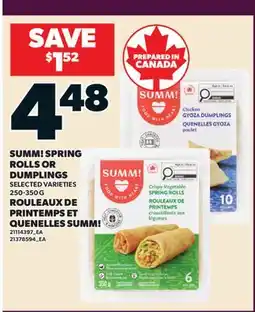 Valu-mart ROULEAUX DE PRINTEMPS ET QUENELLES SUMM! offer