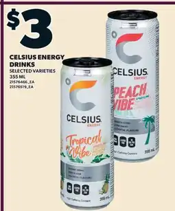 Valu-mart CELSIUS ENERGY DRINKS offer