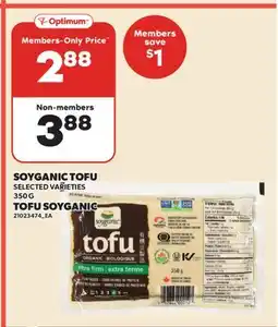 Valu-mart SOYGANIC TOFU offer