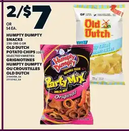Valu-mart GRIGNOTINES HUMPTY DUMPTY, 250-280 G OU CROUSTILLES OLD DUTCH, 220 G offer