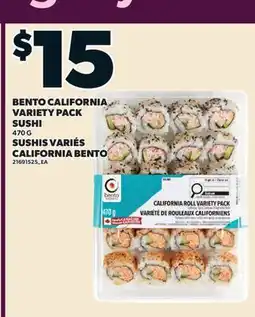 Valu-mart SUSHIS VARIÉS CALIFORNIA BENTO offer