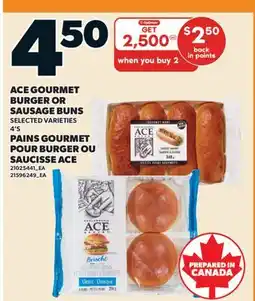 Valu-mart PAINS GOURMET POUR BURGER OU SAUCISSE ACE offer