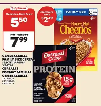 Valu-mart CÉRÉALES FORMAT FAMILIAL GENERAL MILLS offer