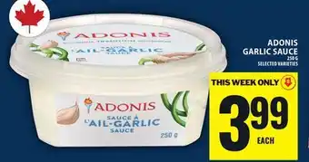 Food Basics ADONIS GARLIC SAUCE offer