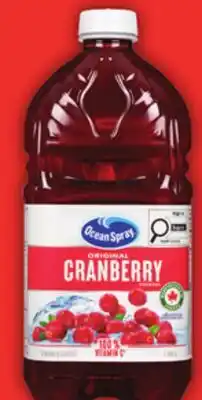 Food Basics OCEAN SPRAY CRANBERRY COCKTAIL OR JUICE BLENDS offer