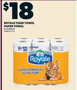 Valu-mart ROYALE TIGER TOWEL PAPER TOWEL, 6-12 ROLLS offer