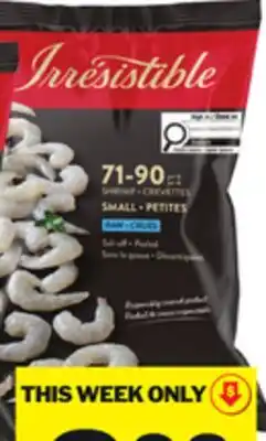Food Basics IRRESISTIBLE PACIFIC WHITE SHRIMP COOKED OR RAW offer