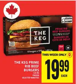 Food Basics THE KEG PRIME RIB BEEF BURGERS offer