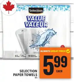 Food Basics SELECTION PAPER TOWELS offer