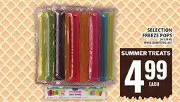 Food Basics SELECTION FREEZE POPS offer