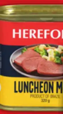 Food Basics HEREFORD OR HOLIDAY LUNCHEON MEAT 320 - 340 G OR MAPLE LEAF FLAKES 156 G offer