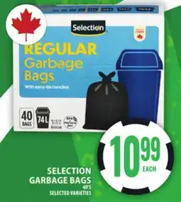Food Basics SELECTION GARBAGE BAGS offer