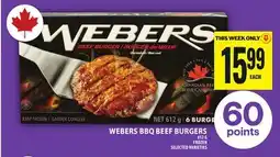 Food Basics WEBERS BBQ BEEF BURGERS offer