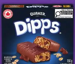 Food Basics QUAKER CRISPY MINIS 100 - 199 G OR QUAKER DIPPS OR CHEWY BARS 120 - 156 G offer
