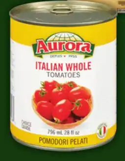 Food Basics AURORA OR MOLISANA ITALIAN TOMATOES 796 ML, AURORA POLENTA MIX 1 KG offer