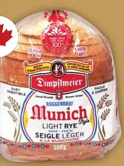 Food Basics DEMPSTER'S BAGELS 450 - 510 G DIMPFLMEIER BREAD 454 - 500 G offer