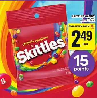 Food Basics SKITTLES CANDY offer