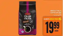 Food Basics IRRESISTIBLES COFFEE BEANS offer