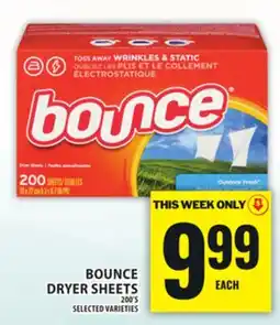 Food Basics BOUNCE DRYER SHEETS offer
