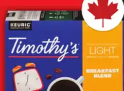 Food Basics TIMOTHY'S OR IRRESISTIBLES COFFEE CAPSULES offer